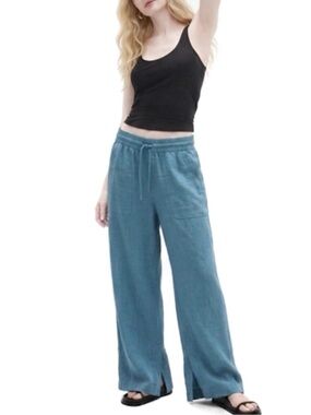 Athleta Pants 100% Linen “Retreat” Wide Leg